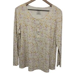 Magnetic Me Nursing Popover Long Sleeve Shirt Women's Size Large 12/14